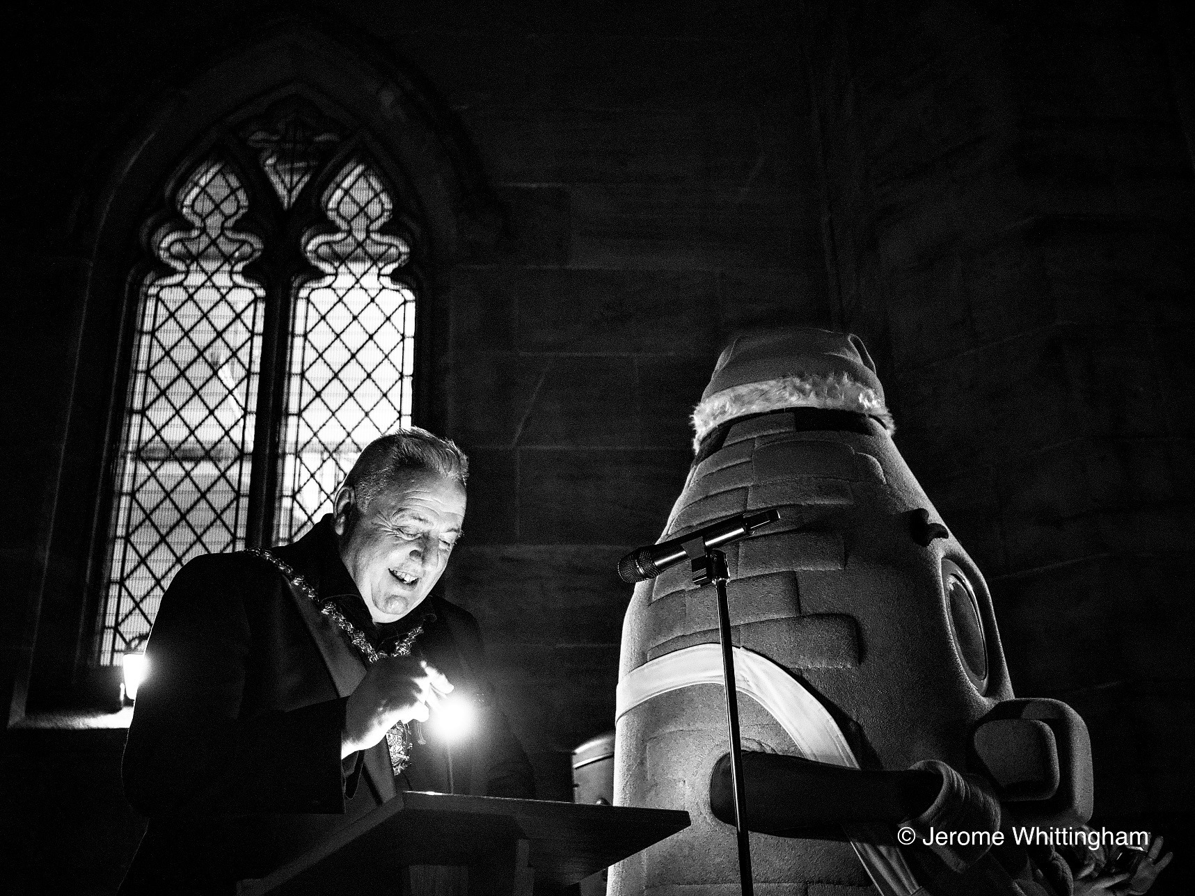 Stoke Minster Christmas Lights